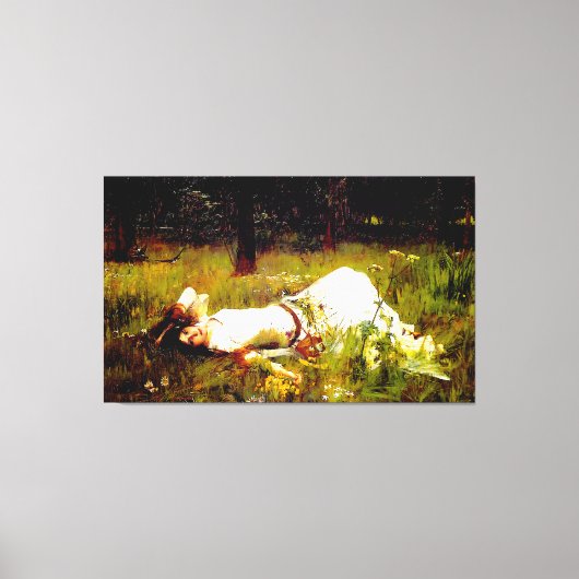 J. W. WATERHOUSE - OPHELIA - 1889 - Pre-Raphaelit Leinwanddruck (Vorderseite)