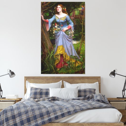 J. W. WATERHOUSE - OPHELIA - 1910 - Pre-Raphaelit Leinwanddruck (Insitu (Schlafzimmer))