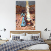 J. W. WATERHOUSE - THE MAGIC CIRCLE - 1886 - LEINWANDDRUCK (Insitu (Schlafzimmer))