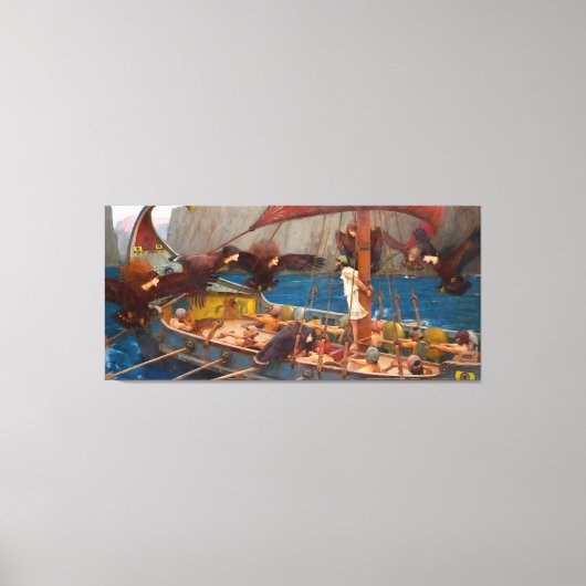 J. W. WATERHOUSE - ULYSSES UND DIE SIRENS - 1891 - LEINWANDDRUCK (Vorderseite)