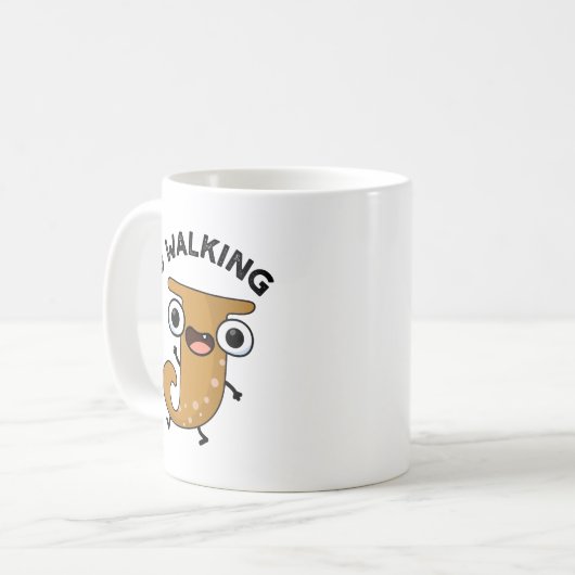 J Walking Funny Alphabet Pun Kaffeetasse (Vorderseite Links)