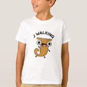 J Walking Funny Alphabet Pun T-Shirt (Vorderseite)