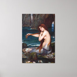 J. WATERHOUSE - A MERMAID - 1900 - Pre-Raphaelites Leinwanddruck