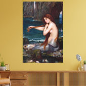 J. WATERHOUSE - A MERMAID - 1900 - Pre-Raphaelites Leinwanddruck (Insitu (Wohnzimmer))