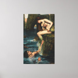 J. WATERHOUSE - THE SIREN - 1900 - Pre-Raphaelites Leinwanddruck