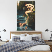 J. WATERHOUSE - THE SIREN - 1900 - Pre-Raphaelites Leinwanddruck (Insitu (Schlafzimmer))