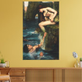 J. WATERHOUSE - THE SIREN - 1900 - Pre-Raphaelites Leinwanddruck (Insitu (Wohnzimmer))