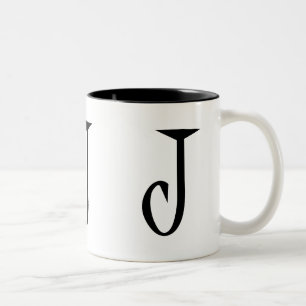 J ZWEIFARBIGE TASSE
