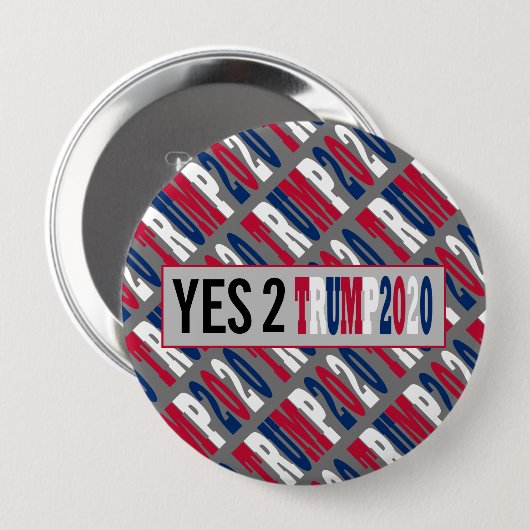 Ja 2 Trump-Präsidentschaftswahlen 2020 Button (Vorne & Hinten)