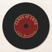 Ja, 50 Jahre! Klasse-Wiedersehen-Untersetzer Runder Pappuntersetzer (Vorderseite)