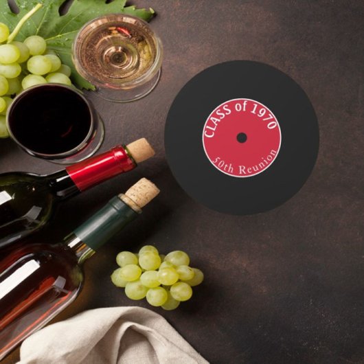 Ja, 50 Jahre! Klasse-Wiedersehen-Untersetzer Runder Pappuntersetzer