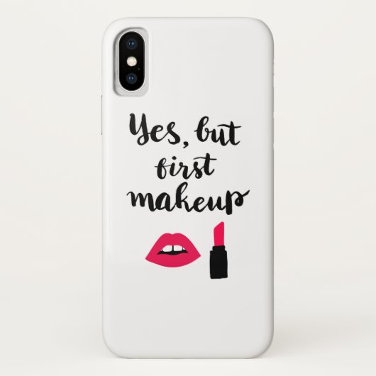 Ja aber erste niedliche Phrase des Make-up| Case-Mate iPhone Hülle (Rückseite)