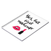Ja aber erste niedliche Phrase des Make-up| Notizblock (Linke Seite)