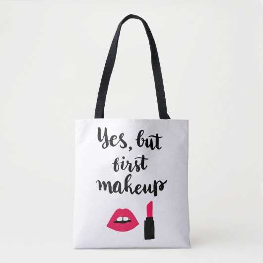 Ja aber erste niedliche Phrase des Make-up| Tasche (Vorderseite)