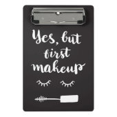 Ja aber erstes Make-up Mini Klemmbrett (Vorderseite)