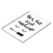 Ja aber erstes Make-up Notizblock (Linke Seite)