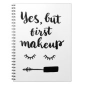 Ja aber erstes Make-up Notizblock (Vorderseite)