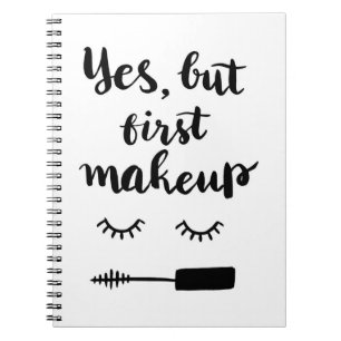 Ja aber erstes Make-up Notizblock