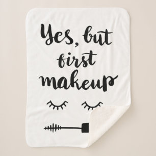 Ja aber erstes Make-up Sherpadecke