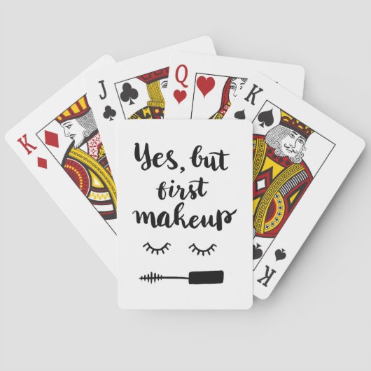 Ja aber erstes Make-up Spielkarten (Rückseite)