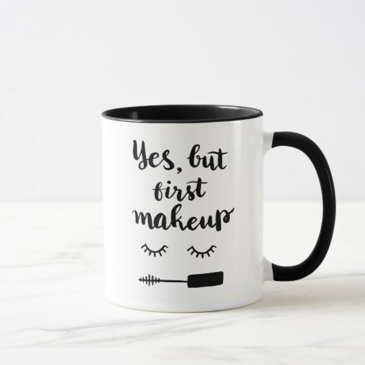 Ja aber erstes Make-up Tasse (Rechts)