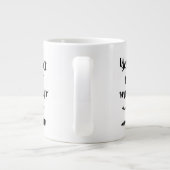 Ja, aber Erstes Makeup Jumbo-Tasse (Rückseite)