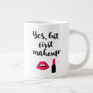 Ja, aber Erstes Makeup  Niedlicher Satz Jumbo-Tasse