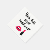 Ja, aber Erstes Makeup | Niedlicher Satz Serviette (Ecke)