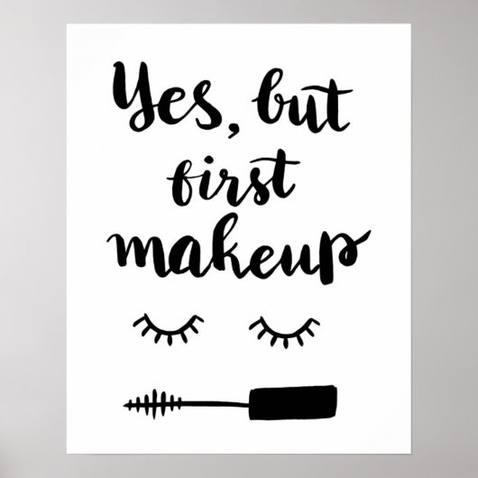 Ja, aber Erstes Makeup Poster (Vorne)