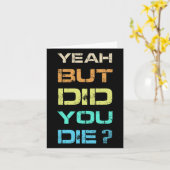 Ja, aber hast du Sarcastic Funny Workout Gym H Die Karte (Gelbe Blume)