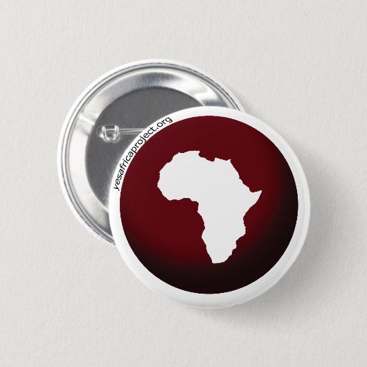 Ja! Afrika-Knopf mit Logo Button (Vorne & Hinten)