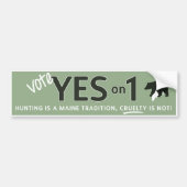 Ja auf 1! Autoaufkleber (Vorne)