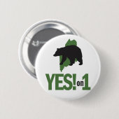 Ja auf 1! Knopf Button (Vorne & Hinten)