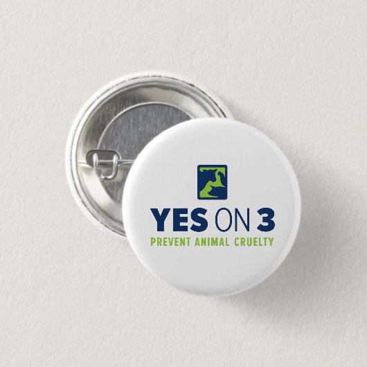 Ja auf 3! Miniknopf Button (Vorne & Hinten)