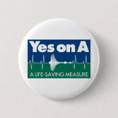 Ja auf Maß ein Knopf Button (Vorderseite)