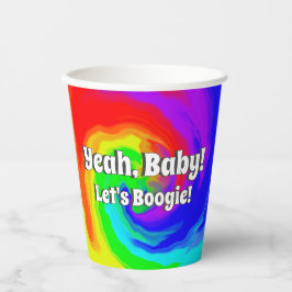 Ja Baby! Boogie Vibrant Swirl Geburtstag Pappbecher