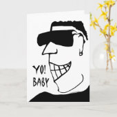 Ja! Baby, Geburtskarte für Freundin, Hunk Karte (Gelbe Blume)