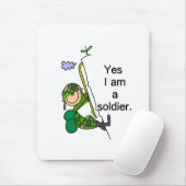 Ja bin ich ein Soldat Mousepad (Mit Mouse)