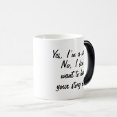 Ja bin ich ein Verfasser Verwandlungstasse (VorderseiteRechts)