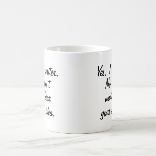 Ja bin ich ein Verfasser Verwandlungstasse (Mittel)