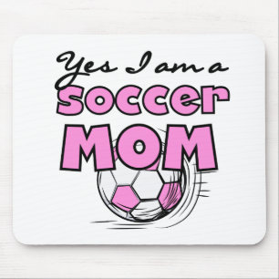 Ja bin ich eine Fußball-Mama-T - Shirts und Mousepad
