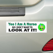 Ja bin ich eine keine Krankenschwester ich will Autoaufkleber (Auf Auto)