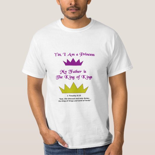 Ja bin ich eine Prinzessin T-Shirt (Vorderseite)
