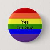 Ja bin ich homosexuell button (Vorderseite)