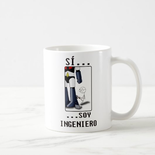 Ja bin ich Ingenieur Kaffeetasse (Rechts)