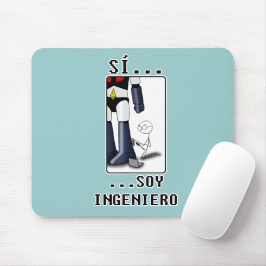 Ja bin ich Ingenieur Mousepad (Mit Mouse)