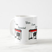 Ja bin ich - Pedal-Stahlgitarre speziell Kaffeetasse (Vorderseite Links)