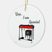 Ja bin ich - Pedal-Stahlgitarre speziell Keramik Ornament (Links)