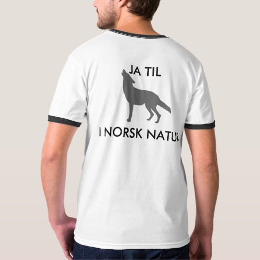 JA BIS ULV I NORSK NATUR - MENN T-Shirt (Rückseite)