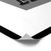 JA BITTE Typografie Art Poster (Ecke)